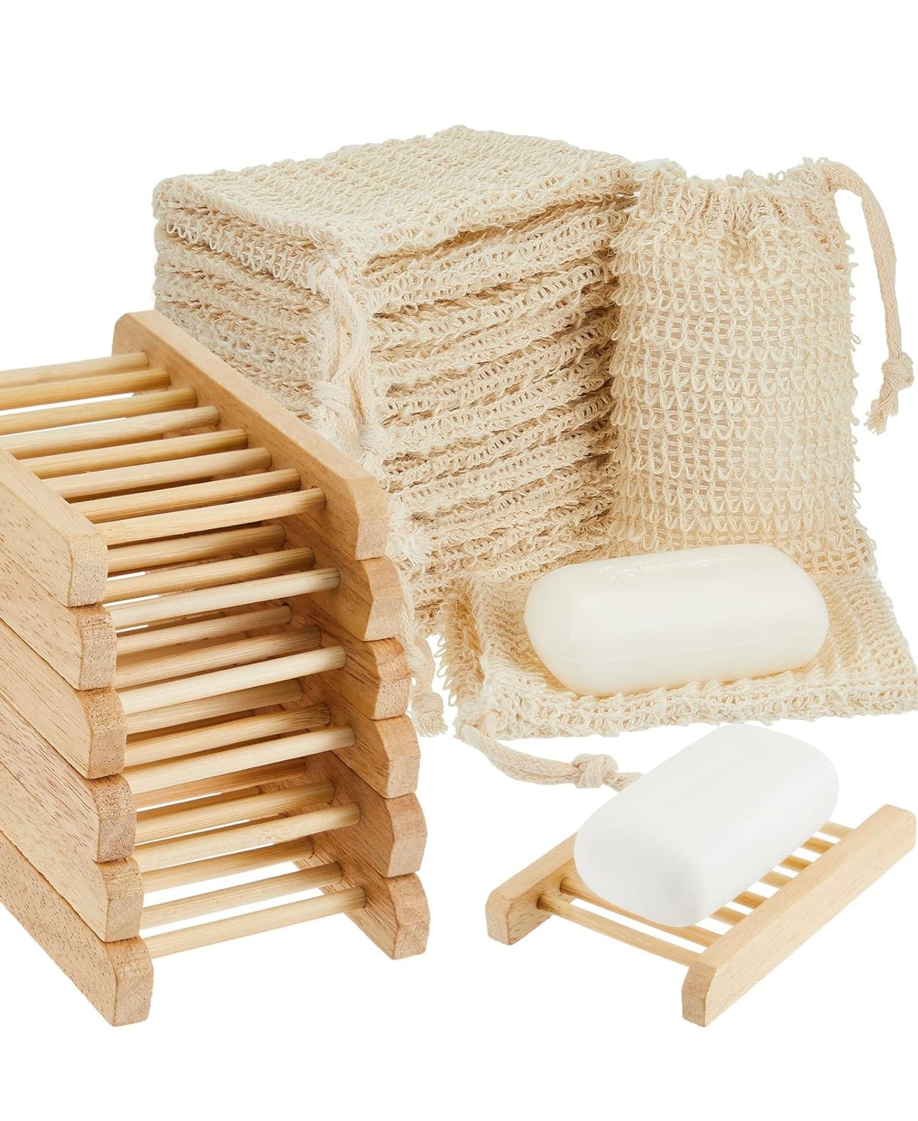 Exfoliating Soap Bag & Tray